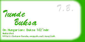 tunde buksa business card